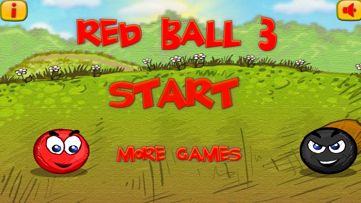 шар побеждает чёрного шара в игре красный шар