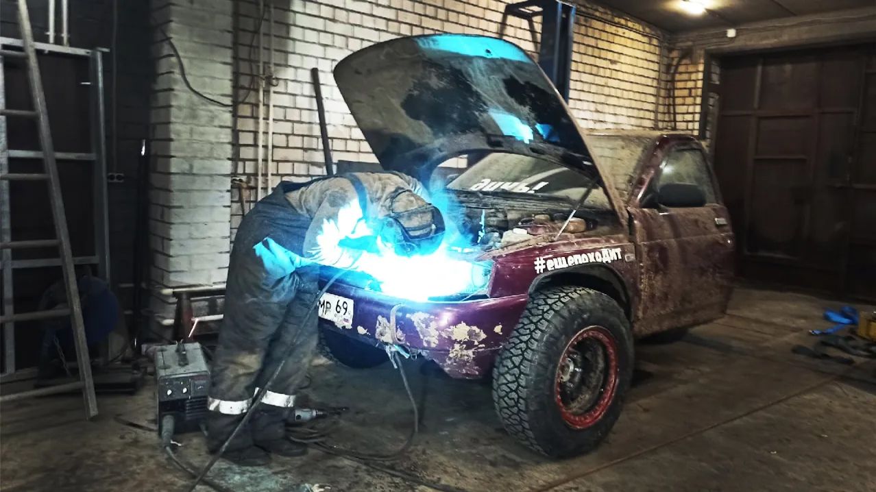 Поставили на Жигу колёса от УАЗа. 1/2 ВАЗ 2112.