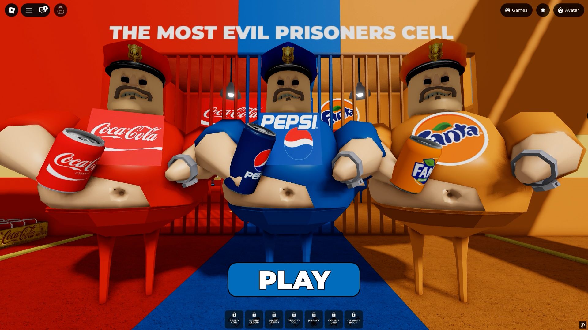 Побег из тюрьмы кока кола, пепси, фанта в роблокс