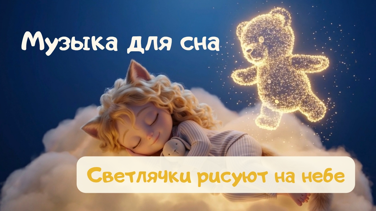 Мультик для сна 🌙 Светлячки рисуют на небе ✨ Колыбельная музыка для детей | Сказка на ночь | Мика