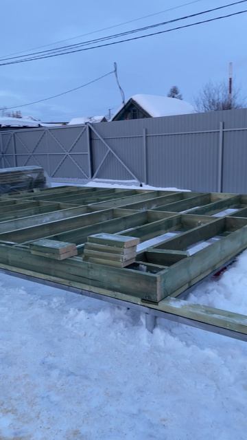 Начало строительства каркасного дома