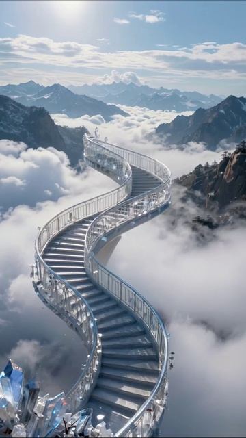 Сказочные лестницы в облаках #красота #пейзаж #мечты