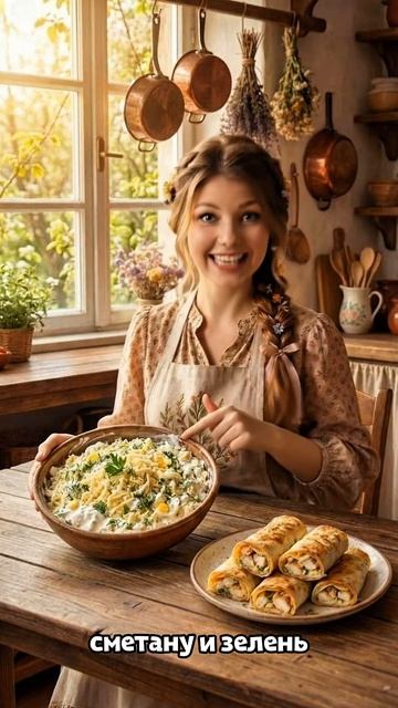 Хрустящие рулетики из лаваша с сыром и зеленью