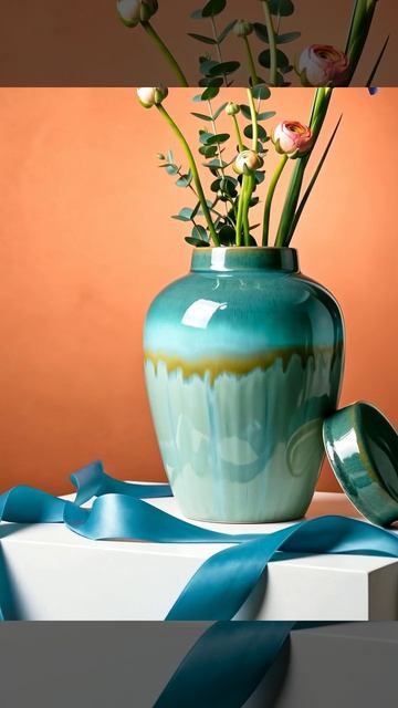 C8557 Ваза с крышкой 15х15х20см Glasar