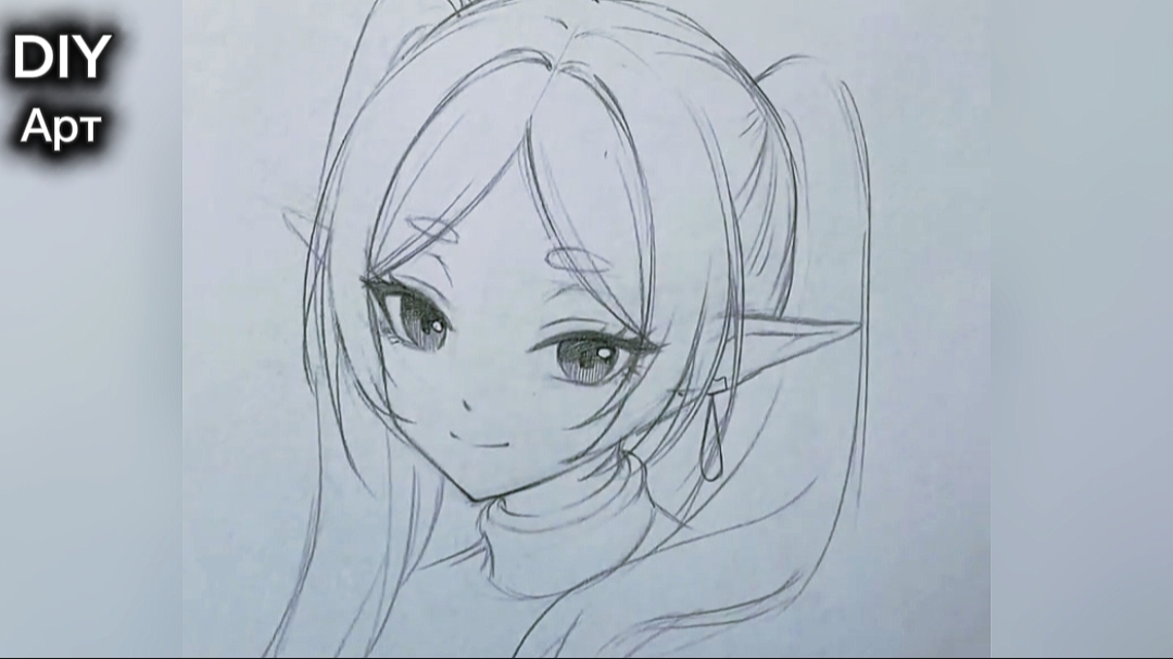 Вот как нарисовать аниме девушку карандашом. DIY Арт