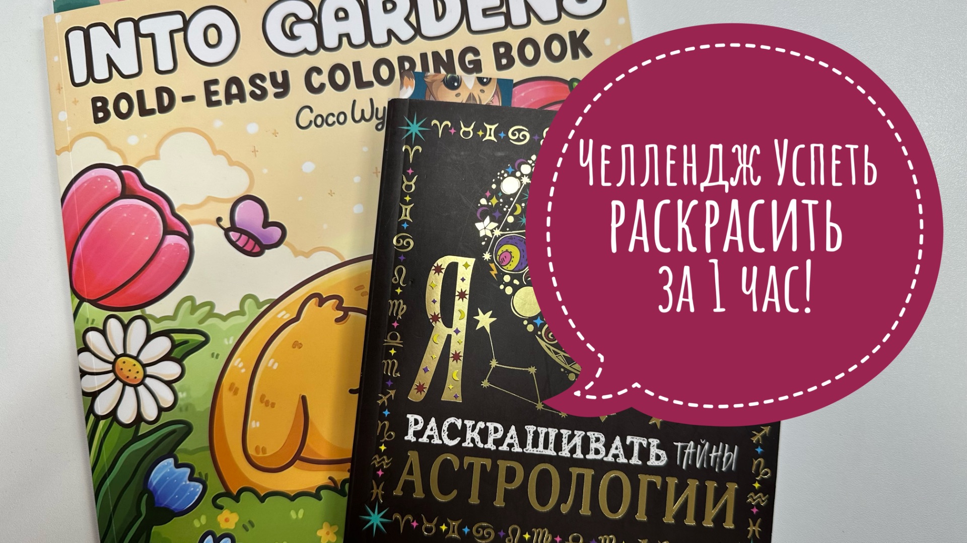 Челлендж Успеть раскрасить за 1 час!