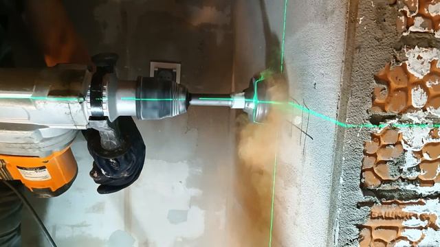 Как сделать подрозетник перфоратором SDS Max