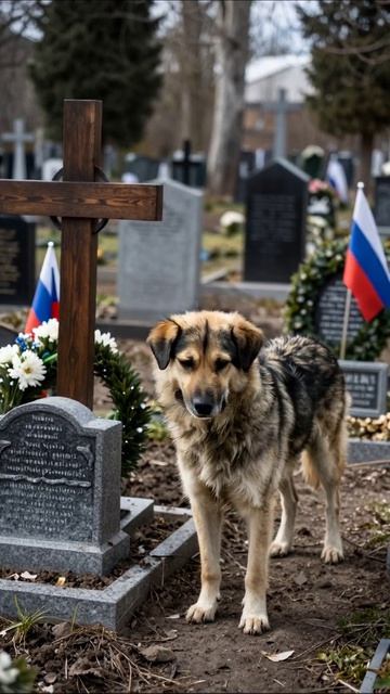 Печаль о потерянных: собака среди могил #печаль #потеря #собака