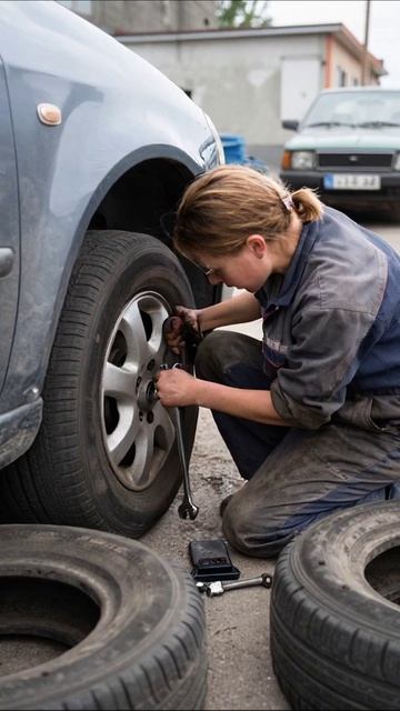 Слишком много хлопот из-за одной пробитой шины #неудача #автосервис #проект