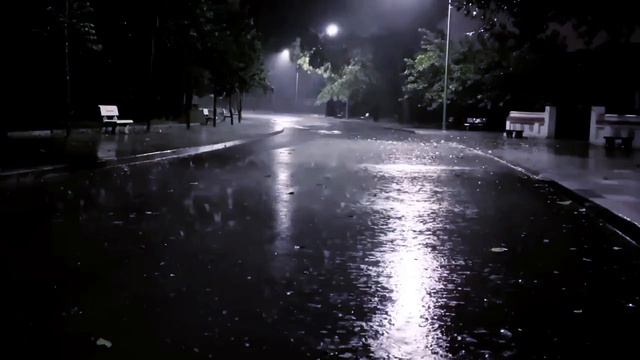 Ливень с громом | Шум дождя для сна 1 час | Сильный дождь — глубокий сон | Дождь для расслабления