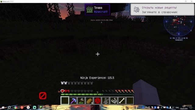 стал ниндзя в майнкрафт