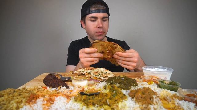 CHICKEN TIKKA MASALA, CHEESE NAAN, BIRYANI, CURRY, SAMOSA + INDIAN FOOD Mukbang!