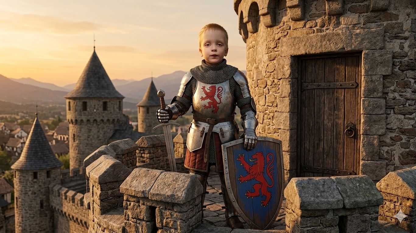 Рыцарь против волка