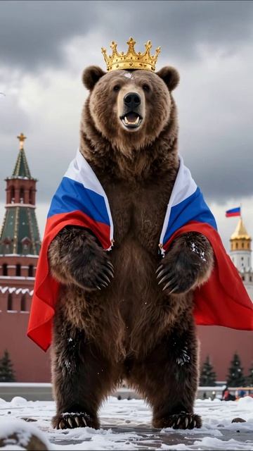 Корона страха: обманчивая мощь медведя #Россия #медведь #пессимизм