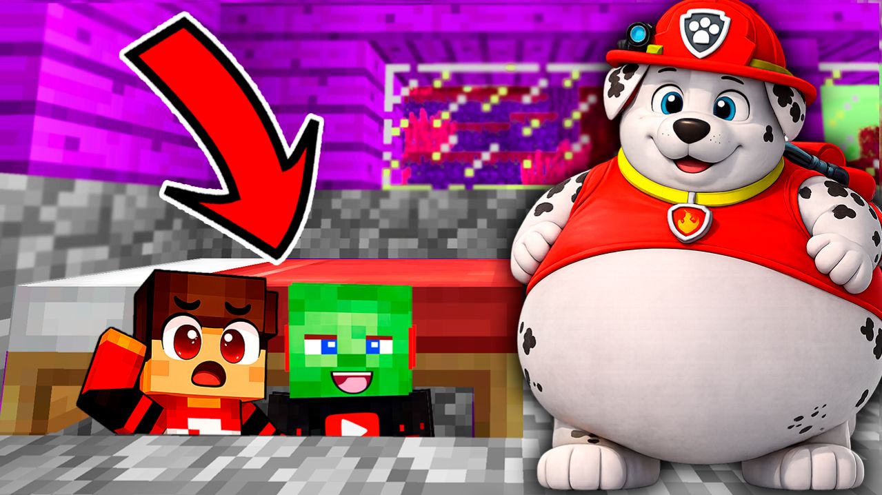 😱 ЗЕРО и ЗОМБАК СПРЯТАЛИСЬ под КРОВАТЬЮ ОТ ТОЛСТОГО МАРШАЛА В МАЙНКРАФТЕ!