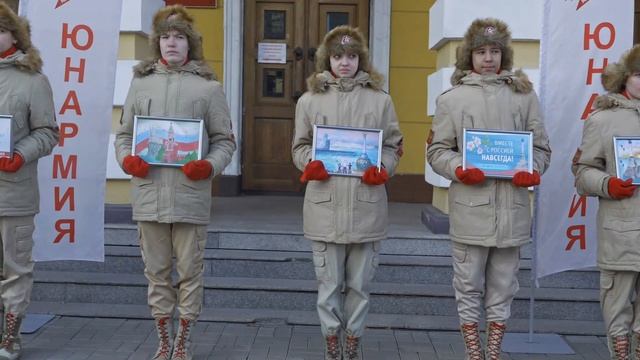 Юнармейцы Дома офицеров «Патриоты Забайкалья» провели акцию «10 интересных фактов о крыме»