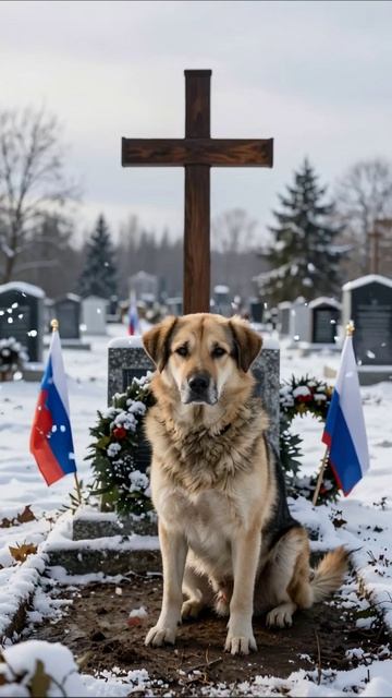 Печальная верность: память о потерянных #печаль #собака #грусть
