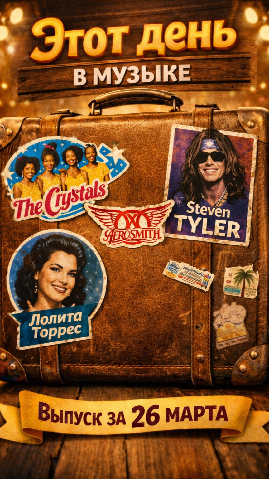 Этот День в Музыке_The Crystals_Aerosmith _Rolling Stones_Lolita Torres_26 апреля