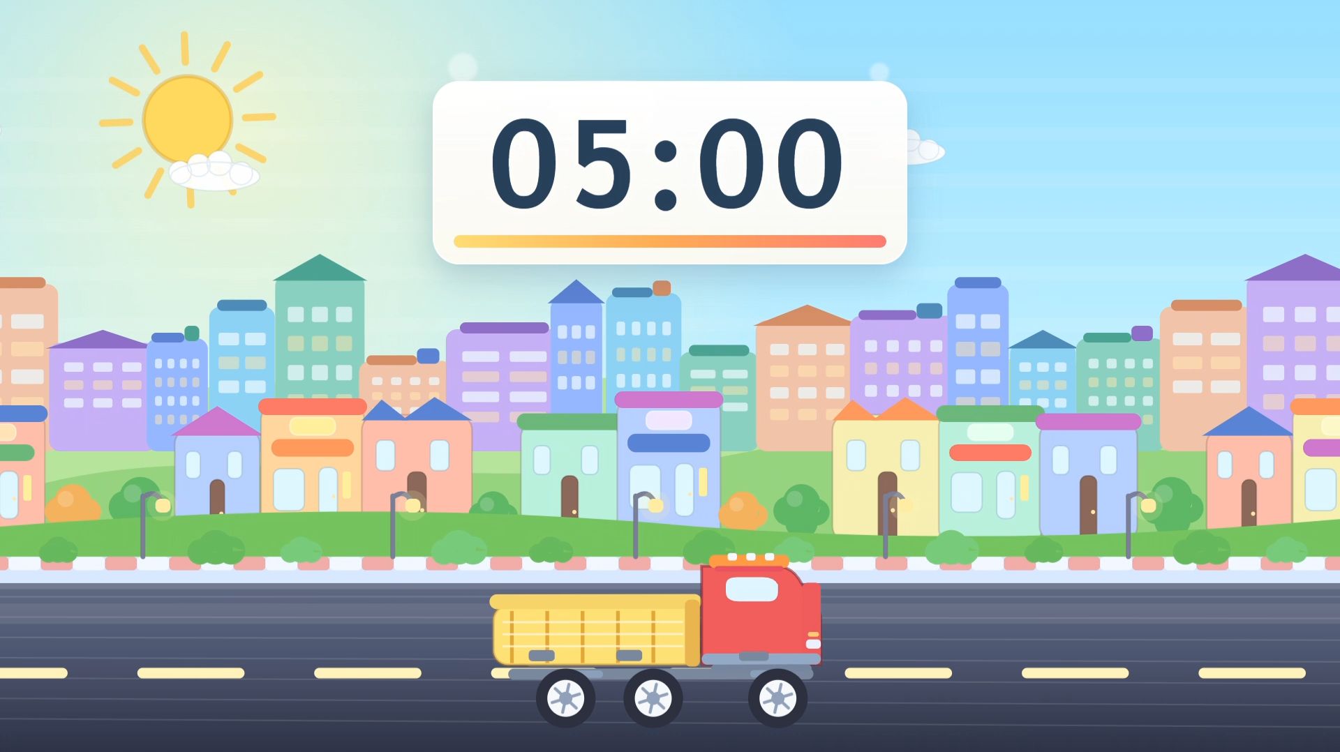 Таймер 5 минут | Весёлый грузовичок