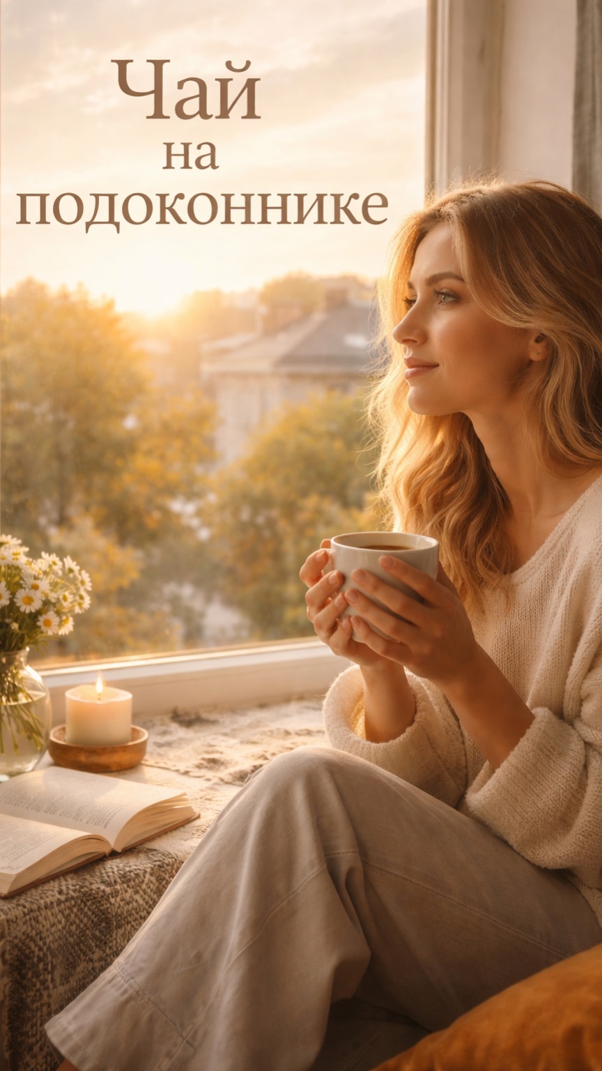 Чай на подоконнике — тёплый вдохновляющий рассказ о счастье в простых моментах
