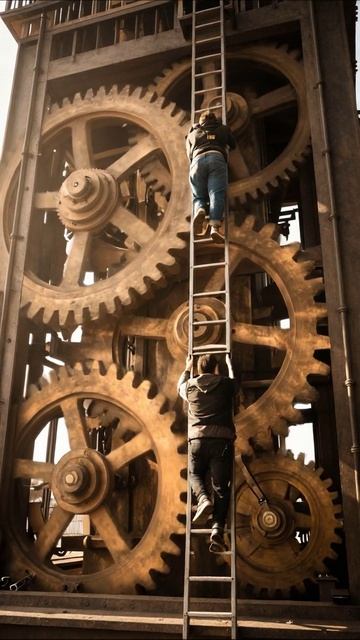 Восхождение к механизмам: трудности и достижения #приключение #машины #друзья