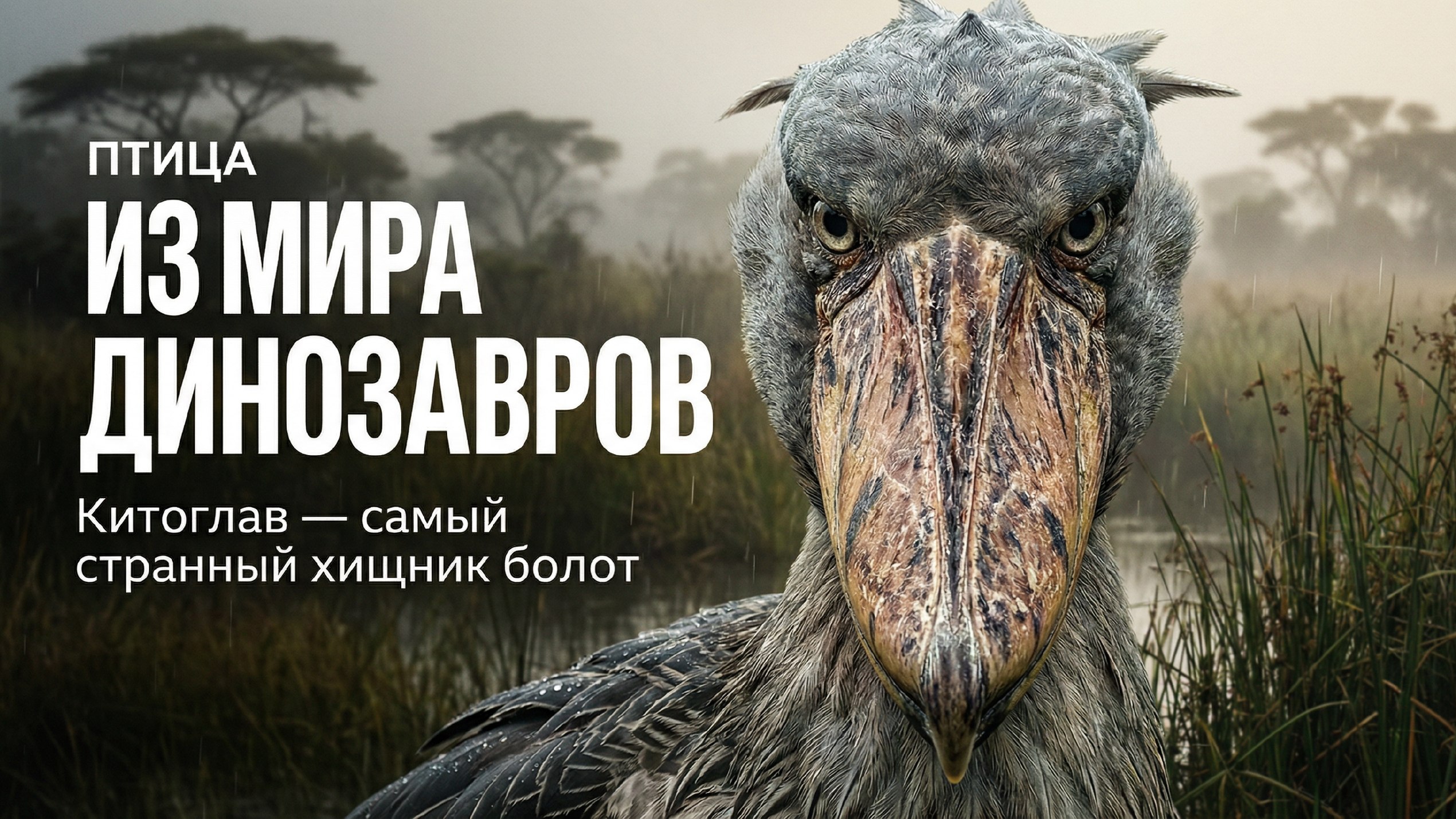 ХИЩНИК ИЗ БОЛОТ АФРИКИ...КИТОГЛАВ.