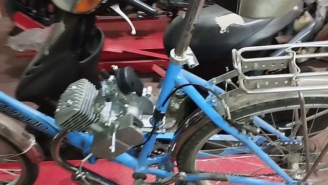 Неудачная попытка установки Веломотора 80f.