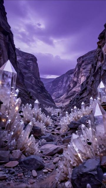 Волшебные кристаллы в ущелье #кристаллы #природа #пейзаж