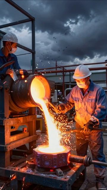 Литье металлов: процесс от начала до конца #литейныйзавод #металлы #промышленность