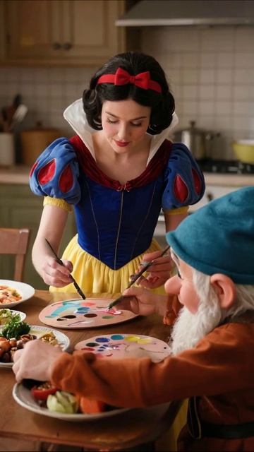 Белоснежка и Семь Гномов: Художественное Приключение #Дисней #Белоснежка #Художник