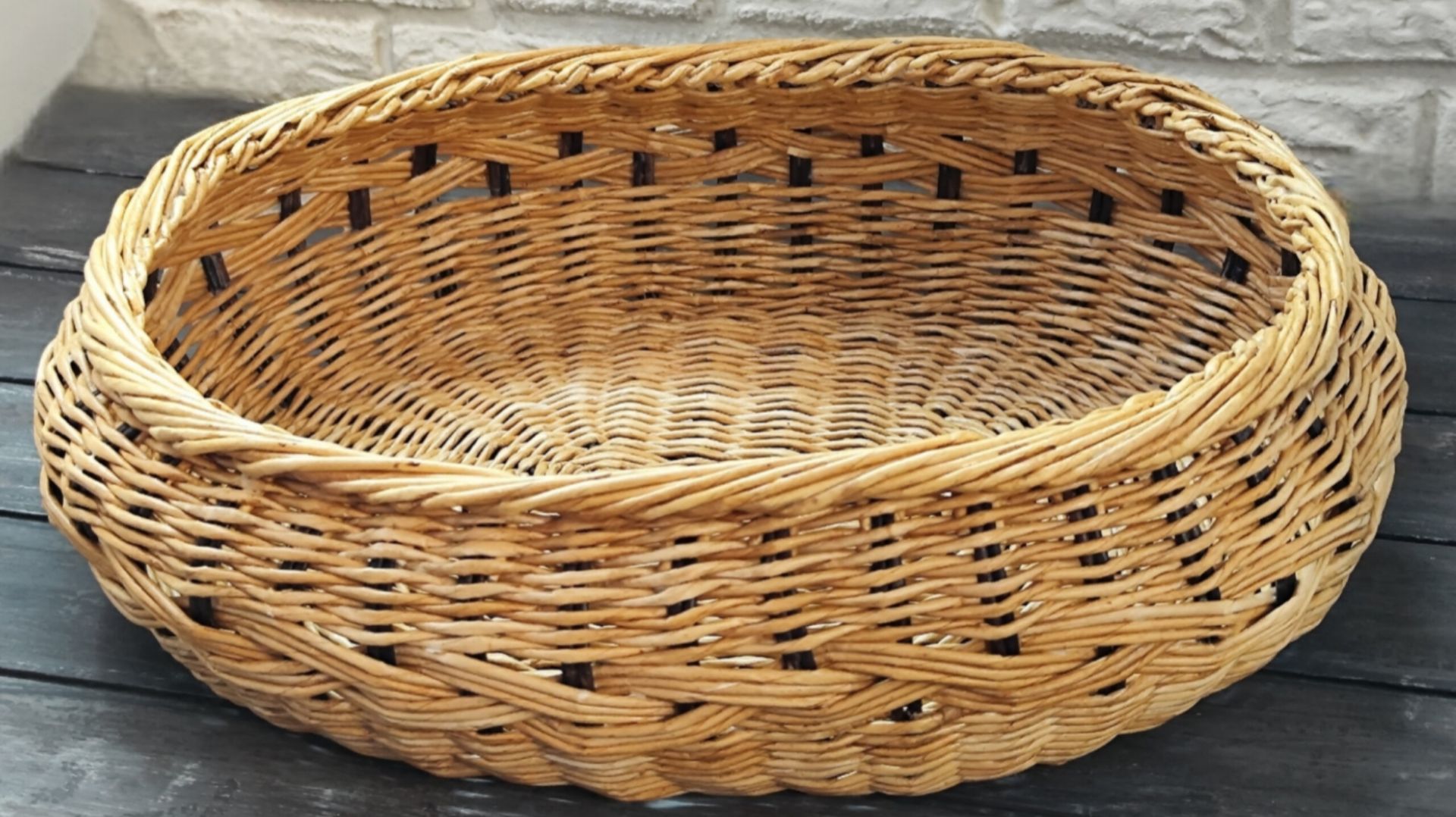 МК. Овальный Пузатик из бумажной лозы. #134, #307