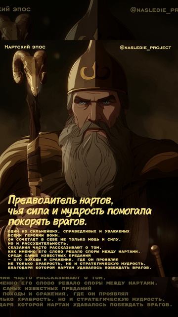 Предводитель нартов, чья сила и мудрость помогала покорять врагов