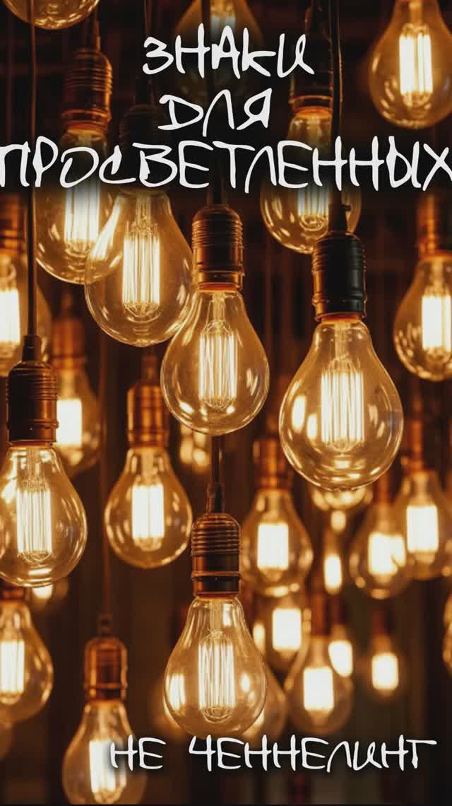 Знаки для ПРОСВЕТЛЕННЫХ I НЕ ЧЕННЕЛИНГ