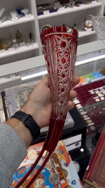 Рог хрустальный по утрам #антиквариат