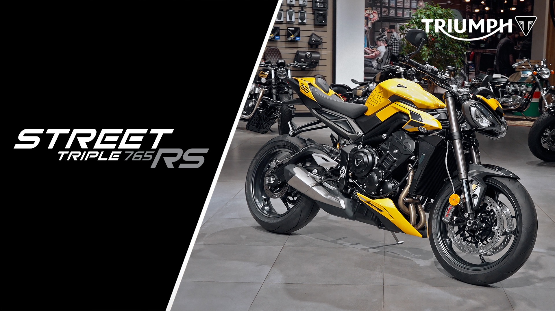 Triumph Street Triple 765 RS в жёлтом цвете