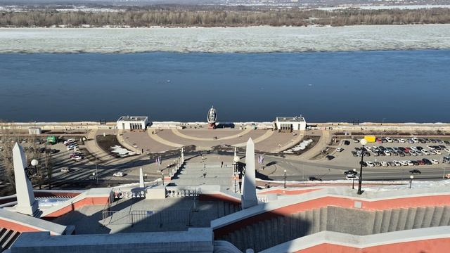 Чкаловская лестница Нижний Новгород весна 2026