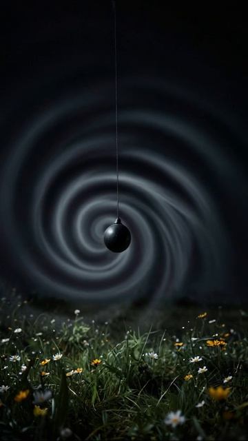 Вихрь в природе: таинственный пейзаж #искусство #природа #вдохновение