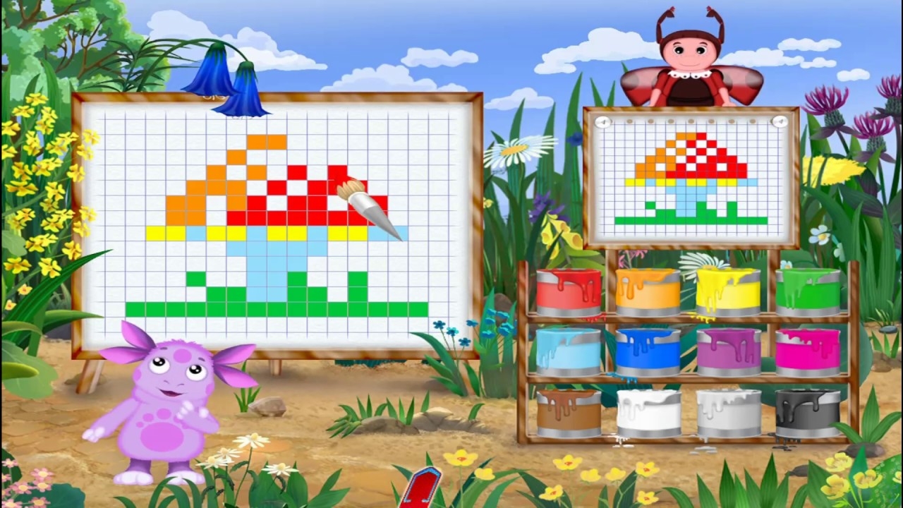 ЛУНТИК УЧИТСЯ РИСОВАТЬ🎨