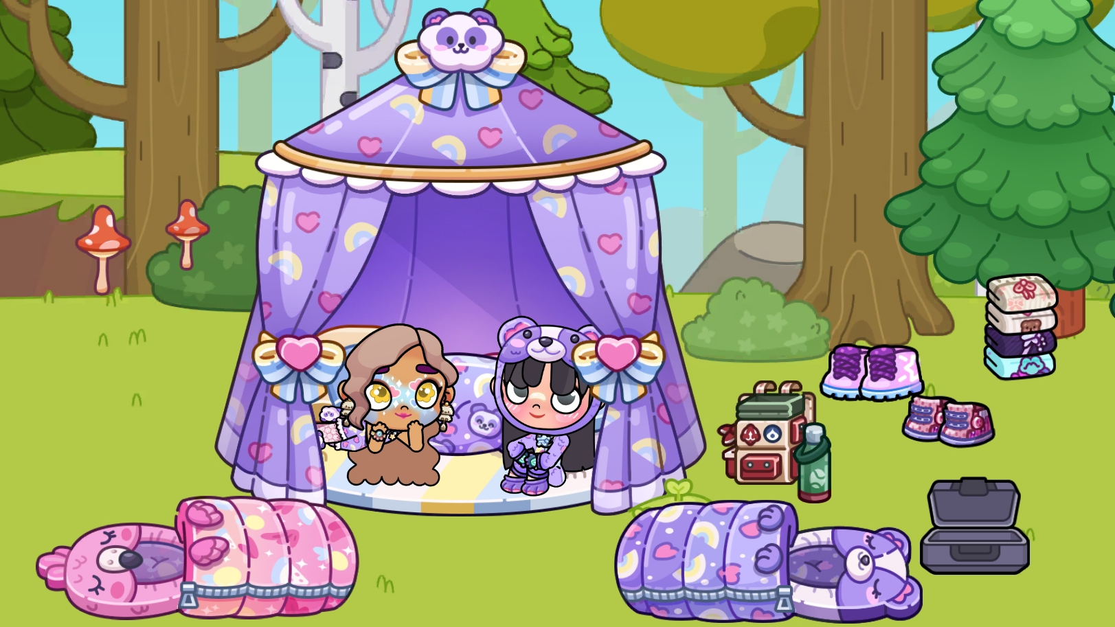 кемпинг в AW