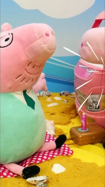 Джордж поймал рыбу! Отпускаем её в море #игрушки #длядетей #peppapig