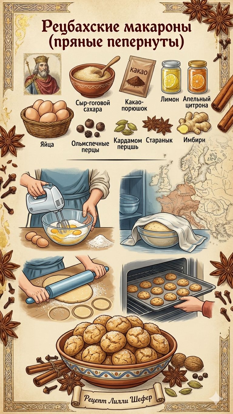 🇩🇪 Рецбахские макароны (пряные пепернуты)