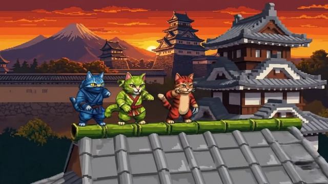 Ninja Cat из 8 битных пикселей в реальность