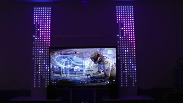 Цветомузыкальный эквалайзер (0.5 м х 2.5 м х2)