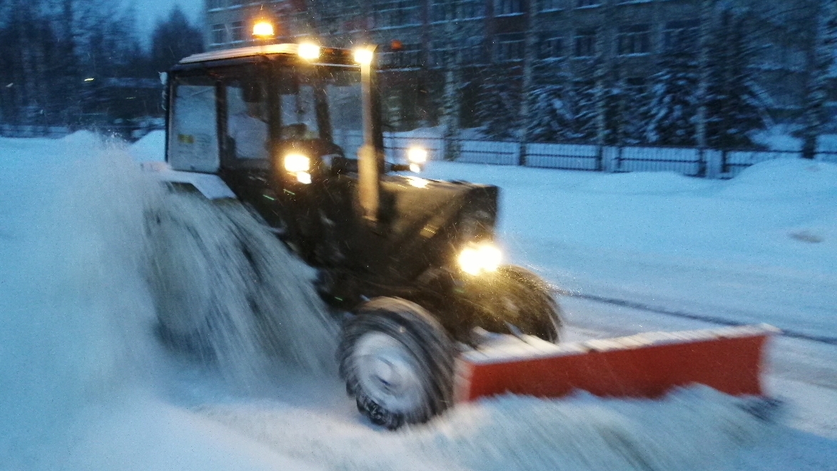 очистка дорог от снега 240 часть