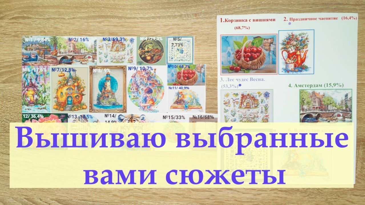 Вышиваю выбранные вами сюжеты, старт идеи вышивать по вашим 