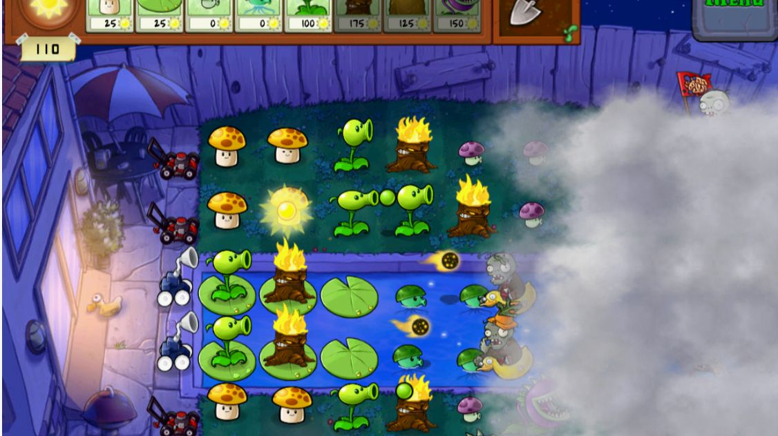 Зомби нападают из тумана.