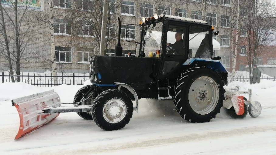 очистка дорог от снега 242 часть