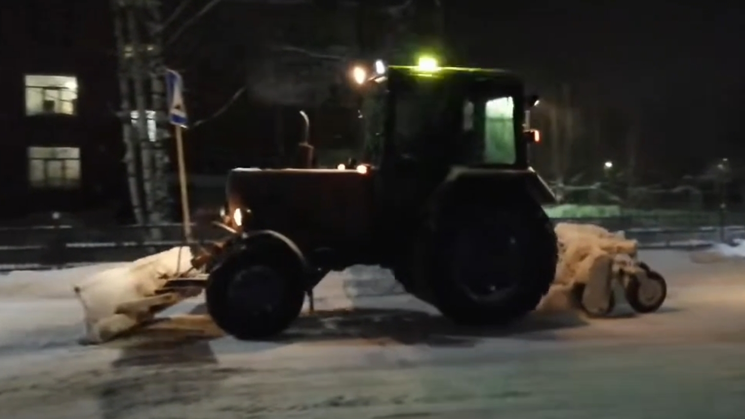 очистка дорог от снега 252 часть