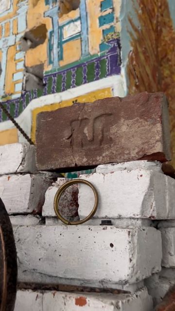 Камин с кирпичом #антиквариат