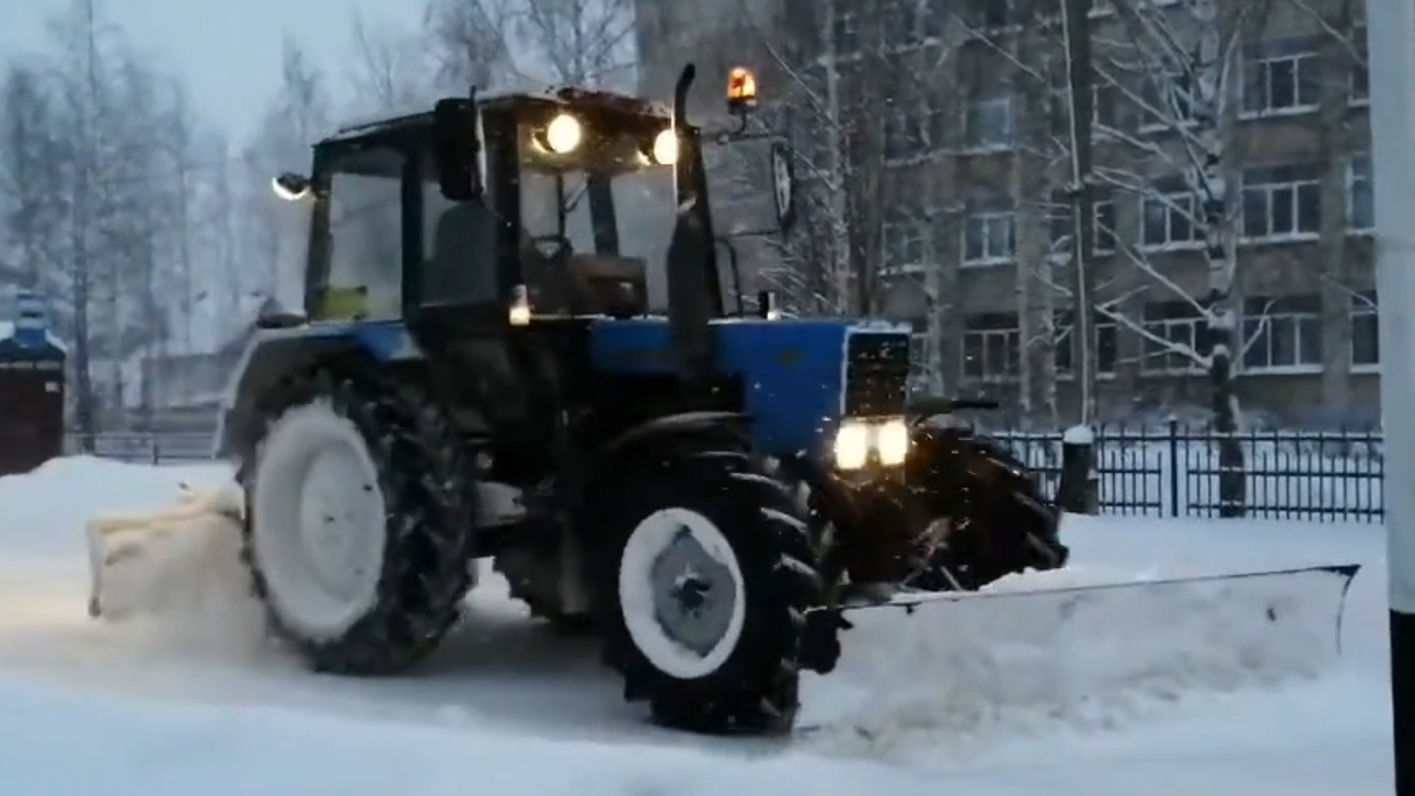 очистка дорог от снега 254 часть